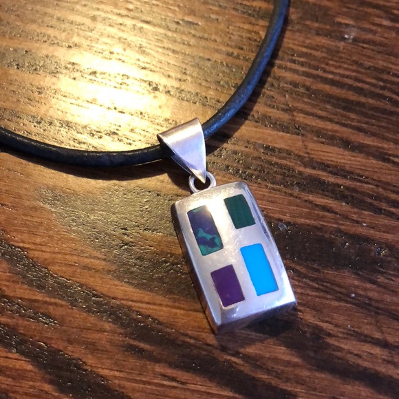 SILPADA Leather Choker & Sterling Silver Pendents - Picture 4 of 6